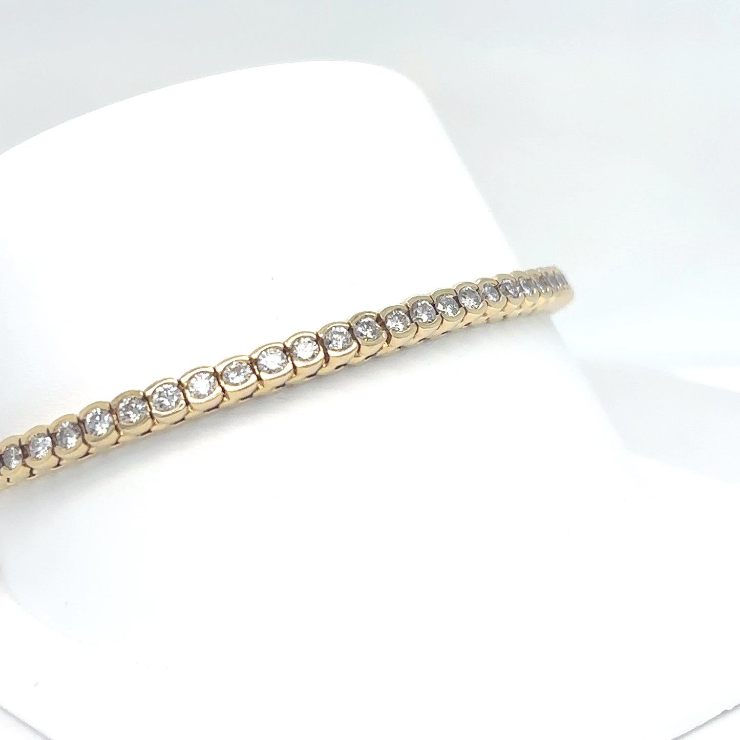 14KY 7.5" 3.50CTW DIAMOND BRACELET SI2/H 14.8G