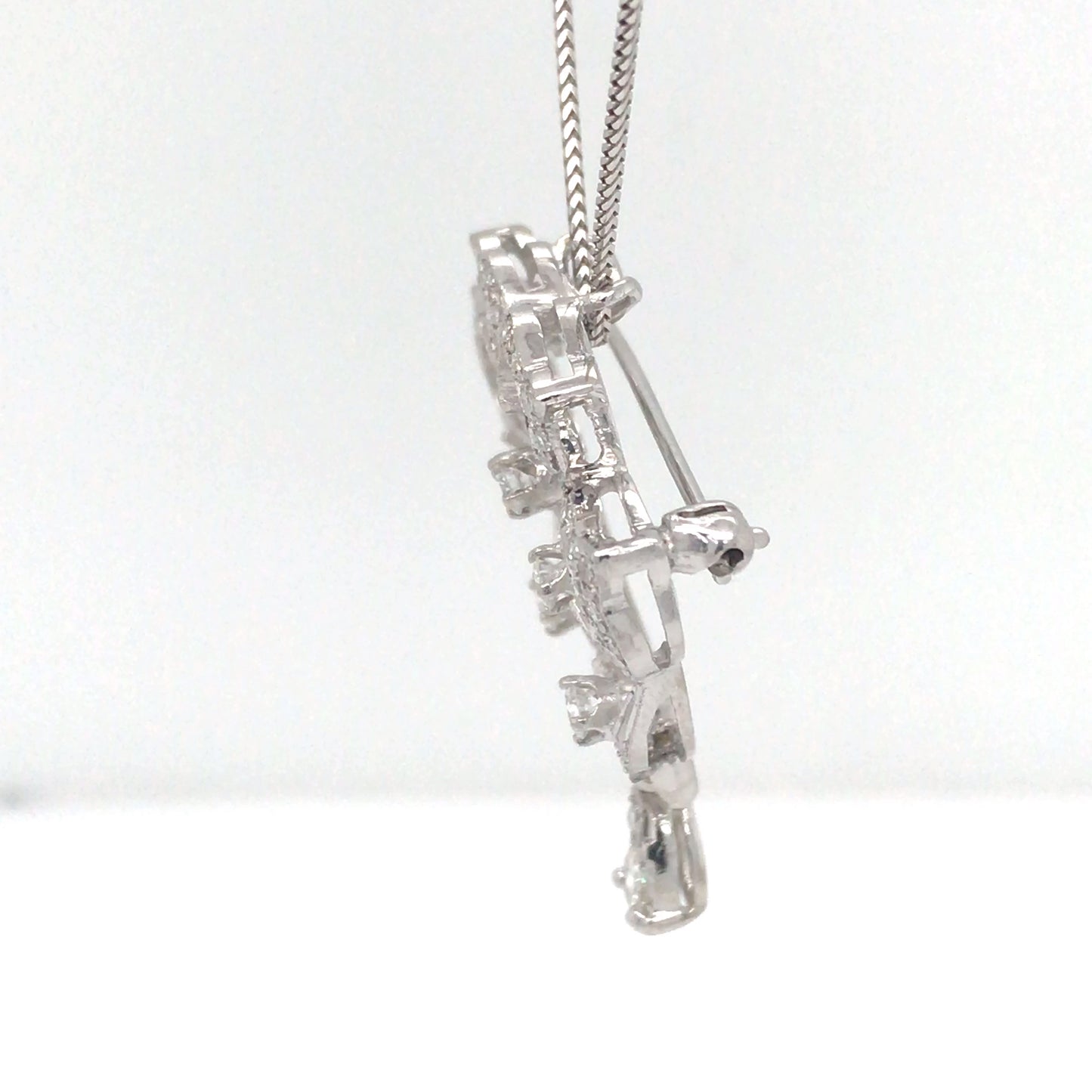 14KW DIAMOND BROOCH/PENDANT SI2-I1/H-I 6.5G