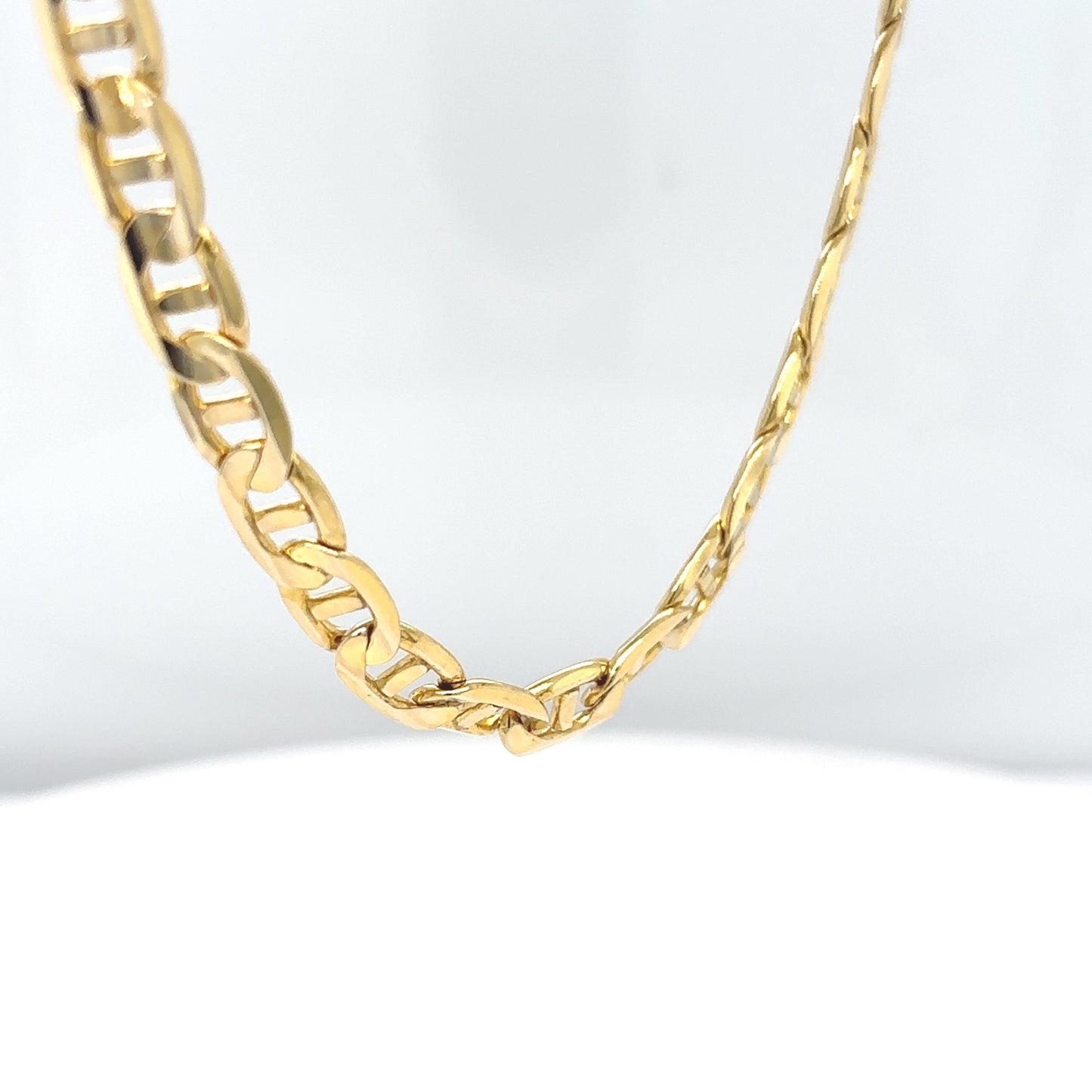 14KY 20" 6MM SOLID ANCHOR LINK NECKLACE 30.1G