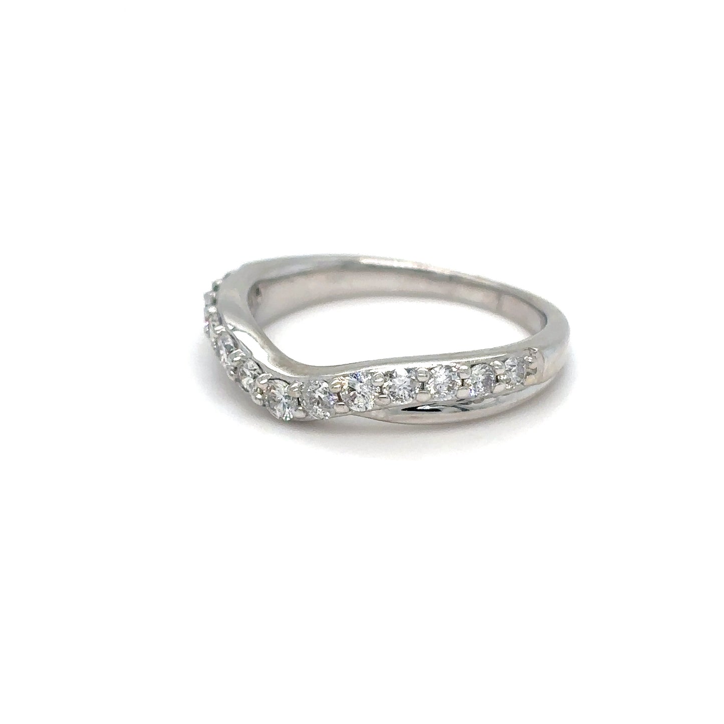 14KW 0.40CTW CURVED DIAMOND BAND SI/G-H 3.1G
