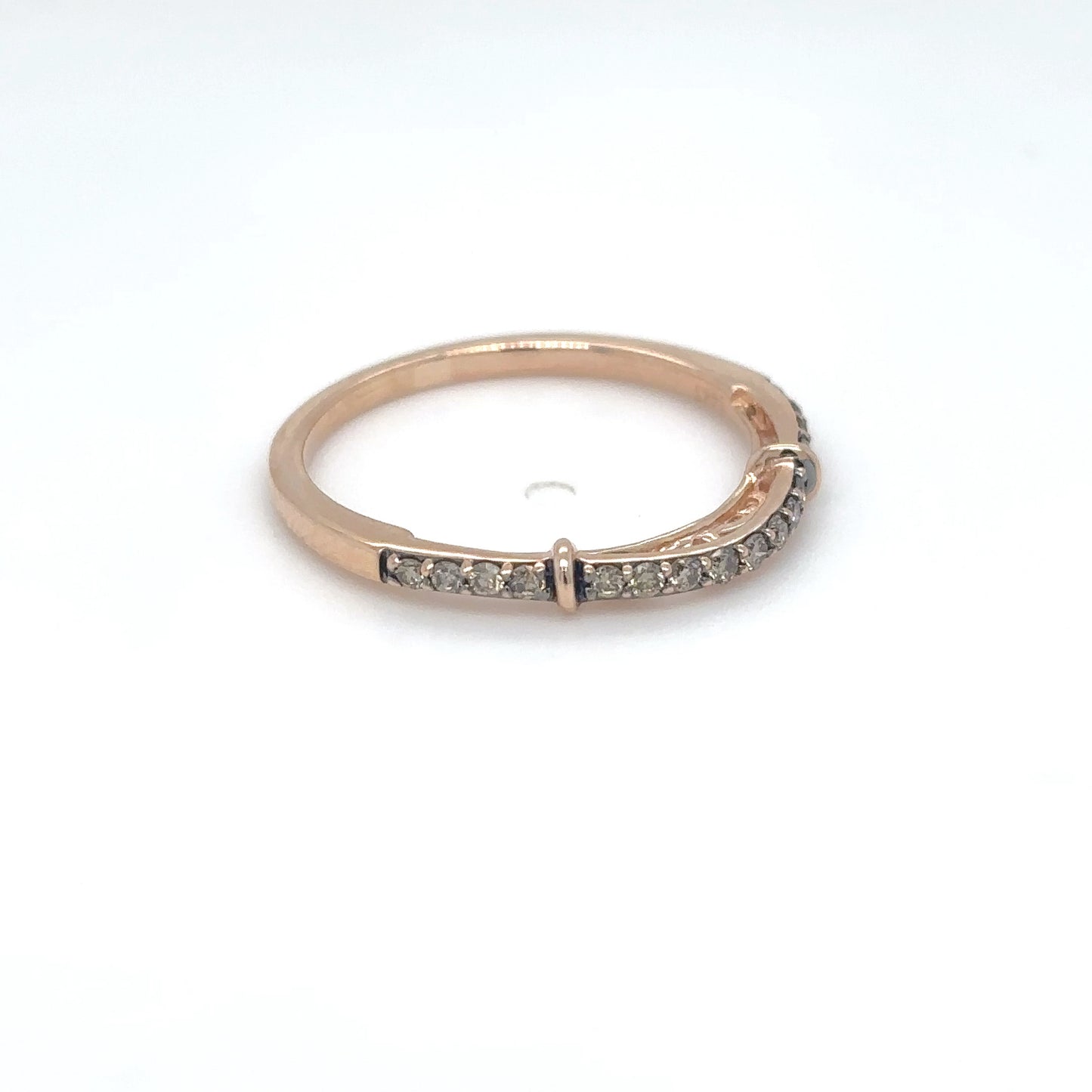 14KR LEVIAN 0.16CTW CHOCOLATE DIAMOND RING SI1 1.5G