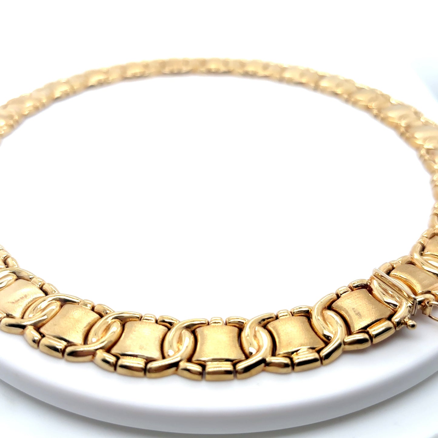 14KY 18" 14MM FANCY NECKLACE 47.0G