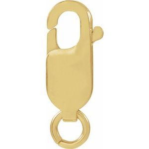 14K Yellow Gold 13.5x5.25 mm Standard Weight Lobster Clasp with Ring