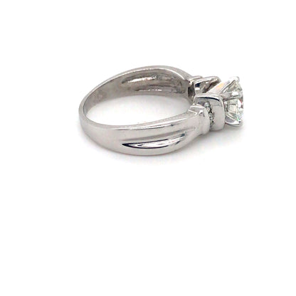 14KW 1.17CTW ROUND BRILLIANT DIAMOND ENGAGEMENT RING
