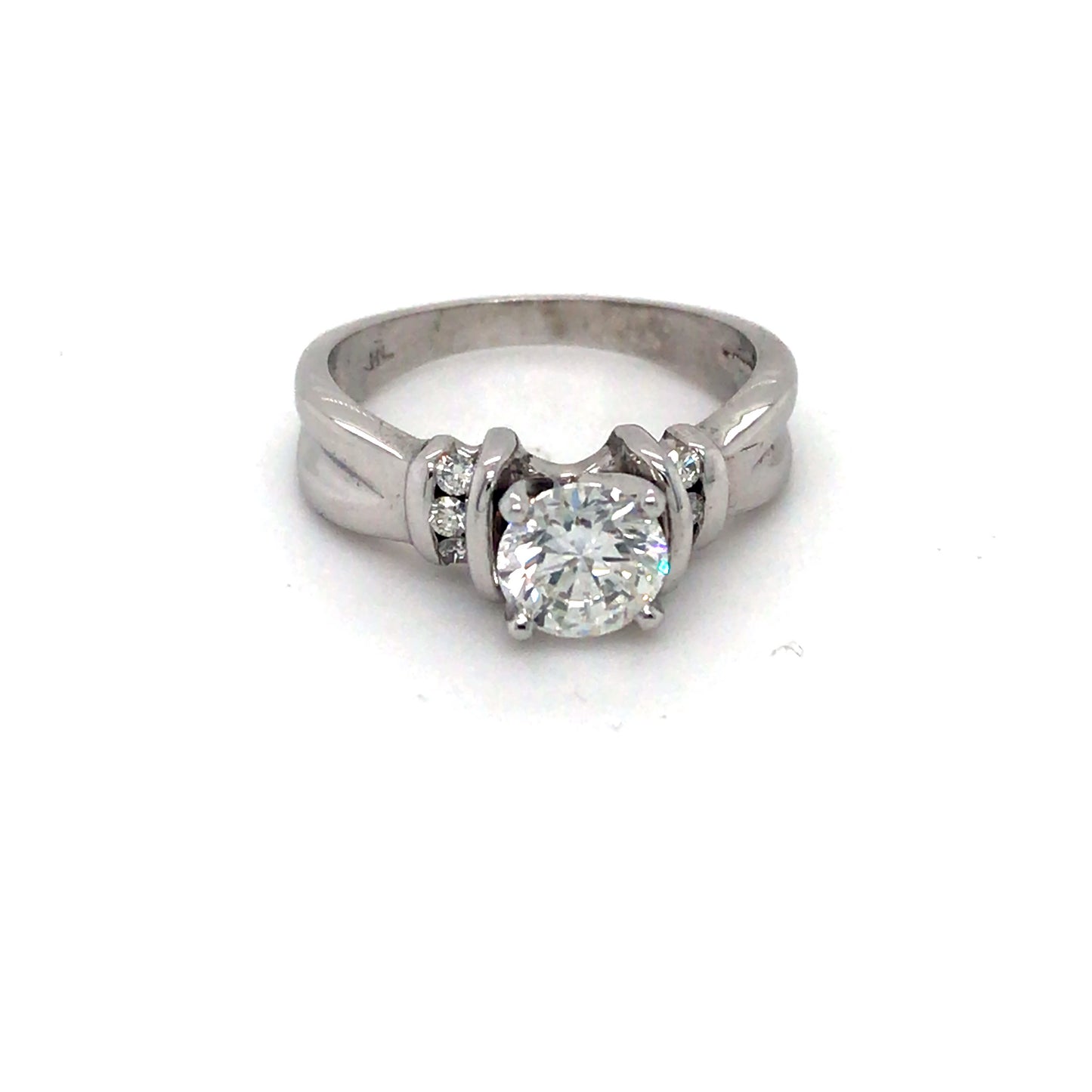 14KW 1.17CTW ROUND BRILLIANT DIAMOND ENGAGEMENT RING