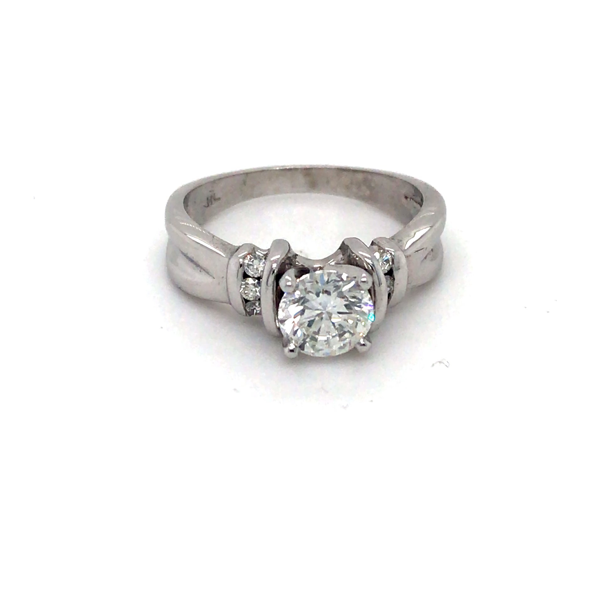 14KW 1.17CTW ROUND BRILLIANT DIAMOND ENGAGEMENT RING