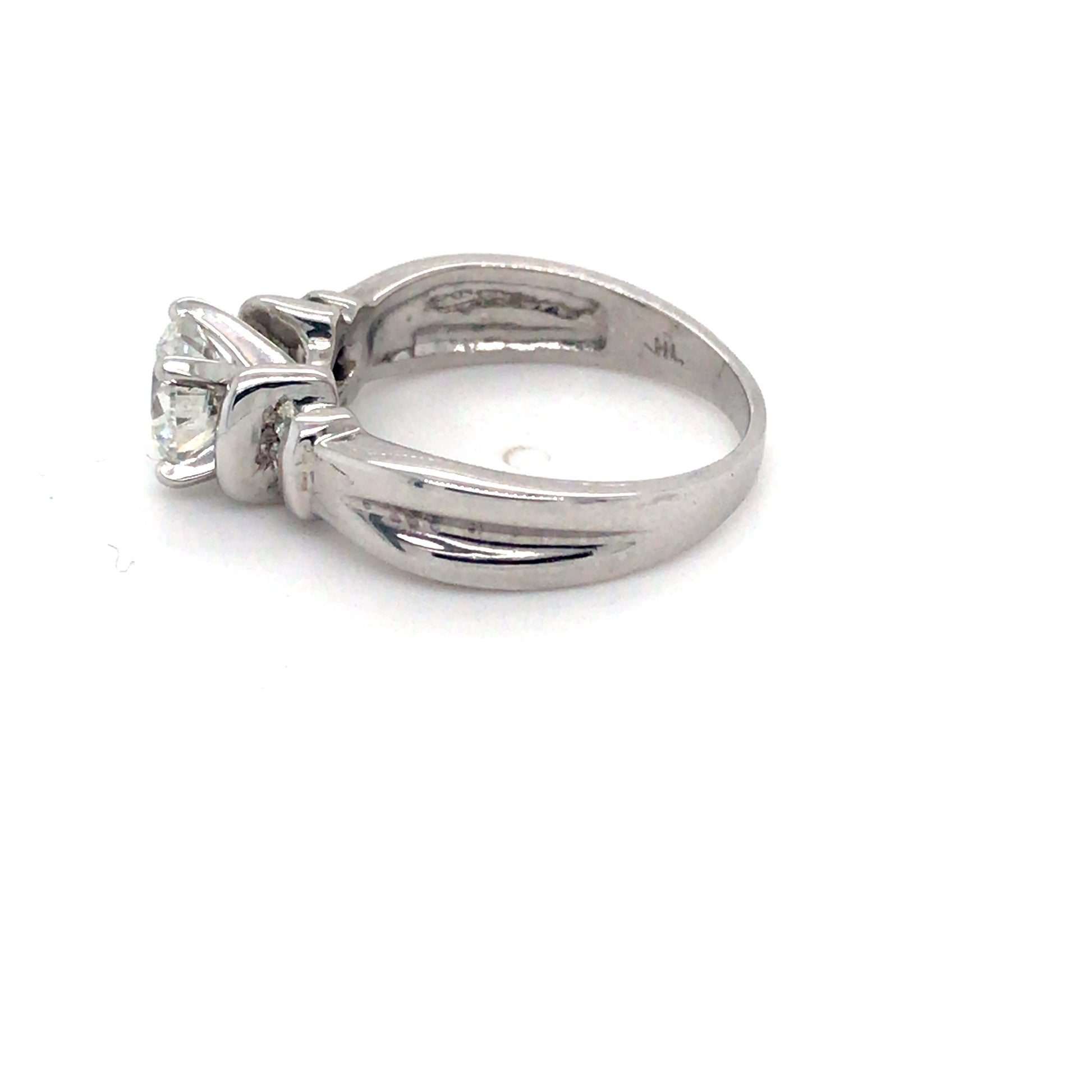 14KW 1.17CTW ROUND BRILLIANT DIAMOND ENGAGEMENT RING