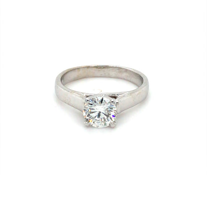 14KW 1.08CT ROUND BRILLIANT DIAMOND ENGAGEMENT RING