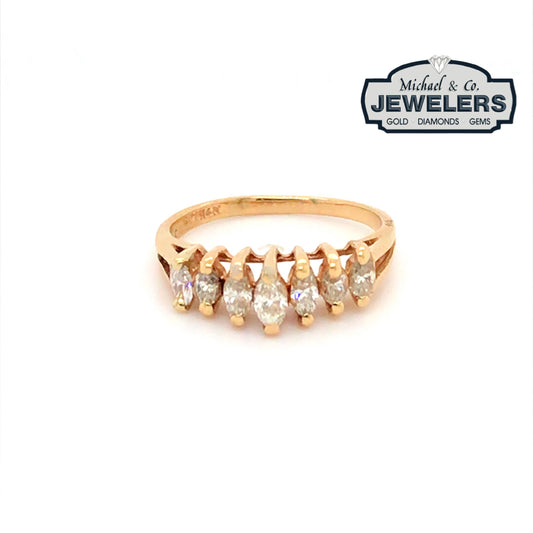 14KY 0.33CTW MARQUISE DIAMOND RING-Fine Jewelry in Bradenton &amp; Lakewood Ranch, Fl. | Michael &amp; Co. Jewelers