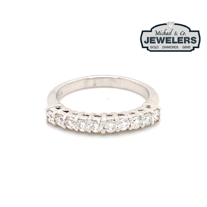 14KW 0.50CTW DIAMOND ANNIVERSARY RING 3.2G SI1/G-H