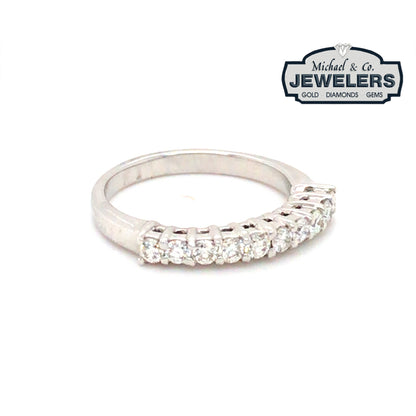 14KW 0.50CTW DIAMOND ANNIVERSARY RING 3.2G SI1/G-H