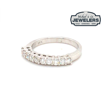 14KW 0.50CTW DIAMOND ANNIVERSARY RING 3.2G SI1/G-H