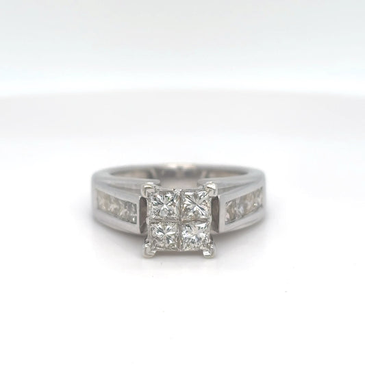 10KW 1.20CTW PRINCESS CUT DIAMOND ENGAGEMENT RING SI2/I-J 4.4G-Fine Jewelry in Bradenton &amp; Lakewood Ranch, Fl. | Michael &amp; Co. Jewelers