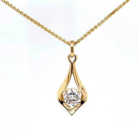 14KY 0.36CT ROUND DIAMOND FASHION PENDANT I1/G-H-Fine Jewelry in Bradenton &amp; Lakewood Ranch, Fl. | Michael &amp; Co. Jewelers