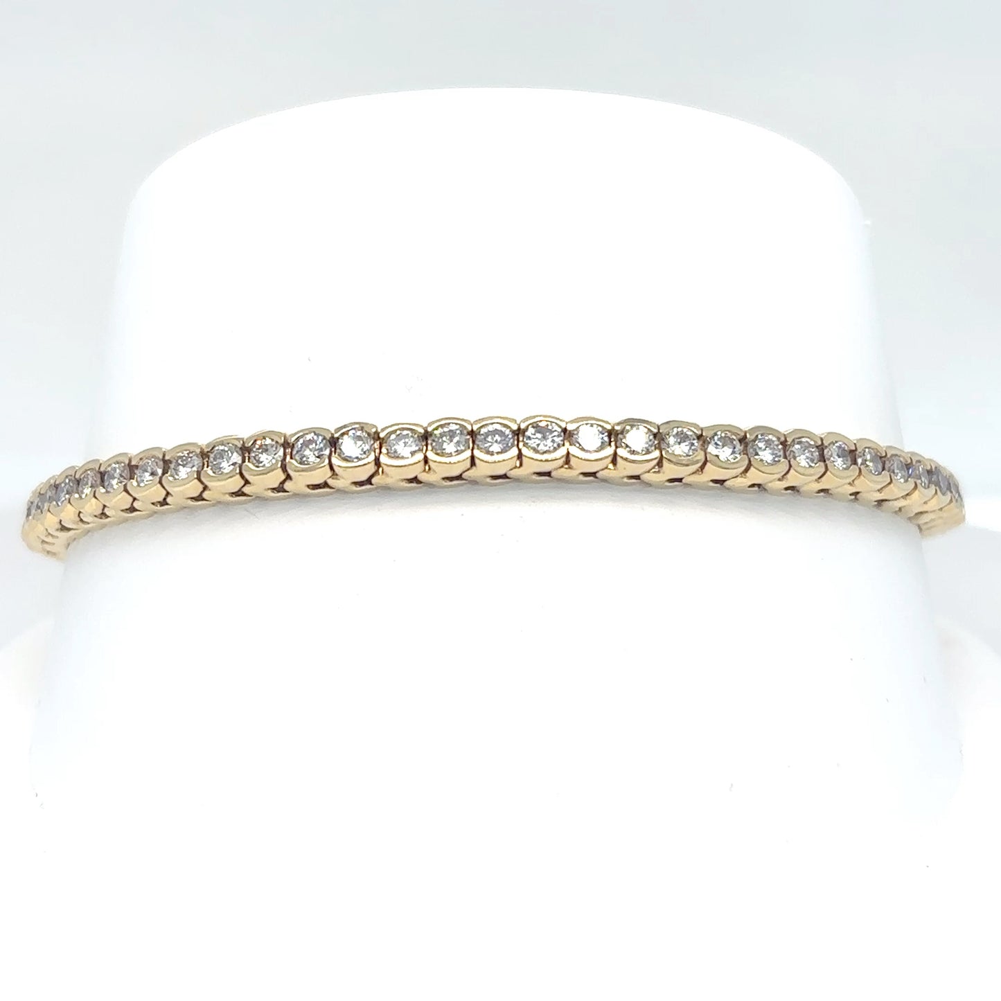 14KY 7.5" 3.50CTW DIAMOND BRACELET SI2/H 14.8G