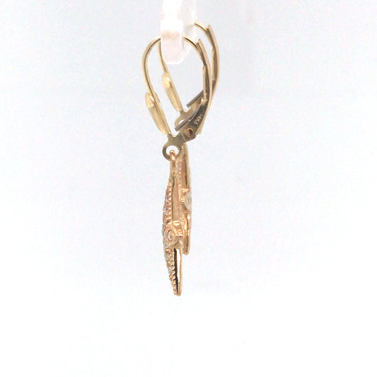 14KY 0.32CTW DIAMOND STARFISH EARRINGS VS/G 3.8G-Fine Jewelry in Bradenton &amp; Lakewood Ranch, Fl. | Michael &amp; Co. Jewelers