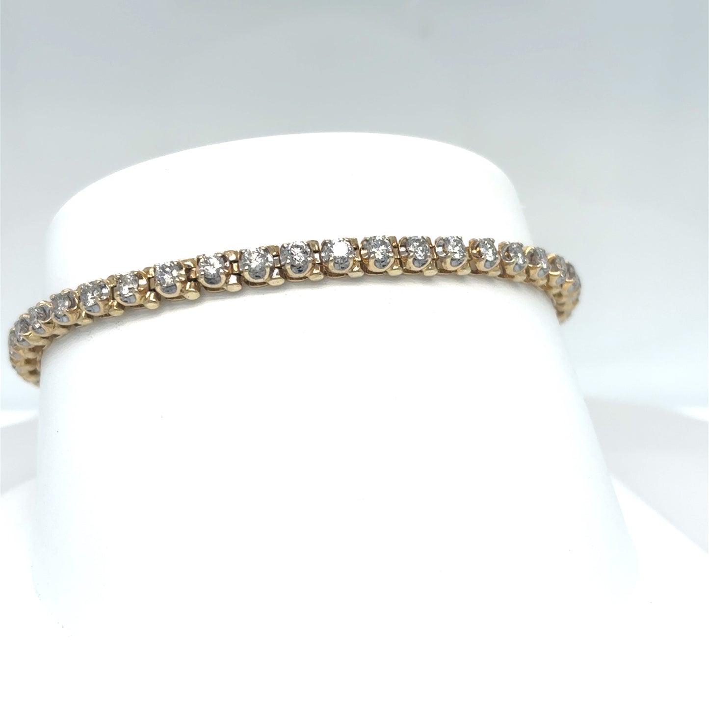 14KY 7" 2.50CTW DIAMOND BRACELET SI/H-I 10.3G
