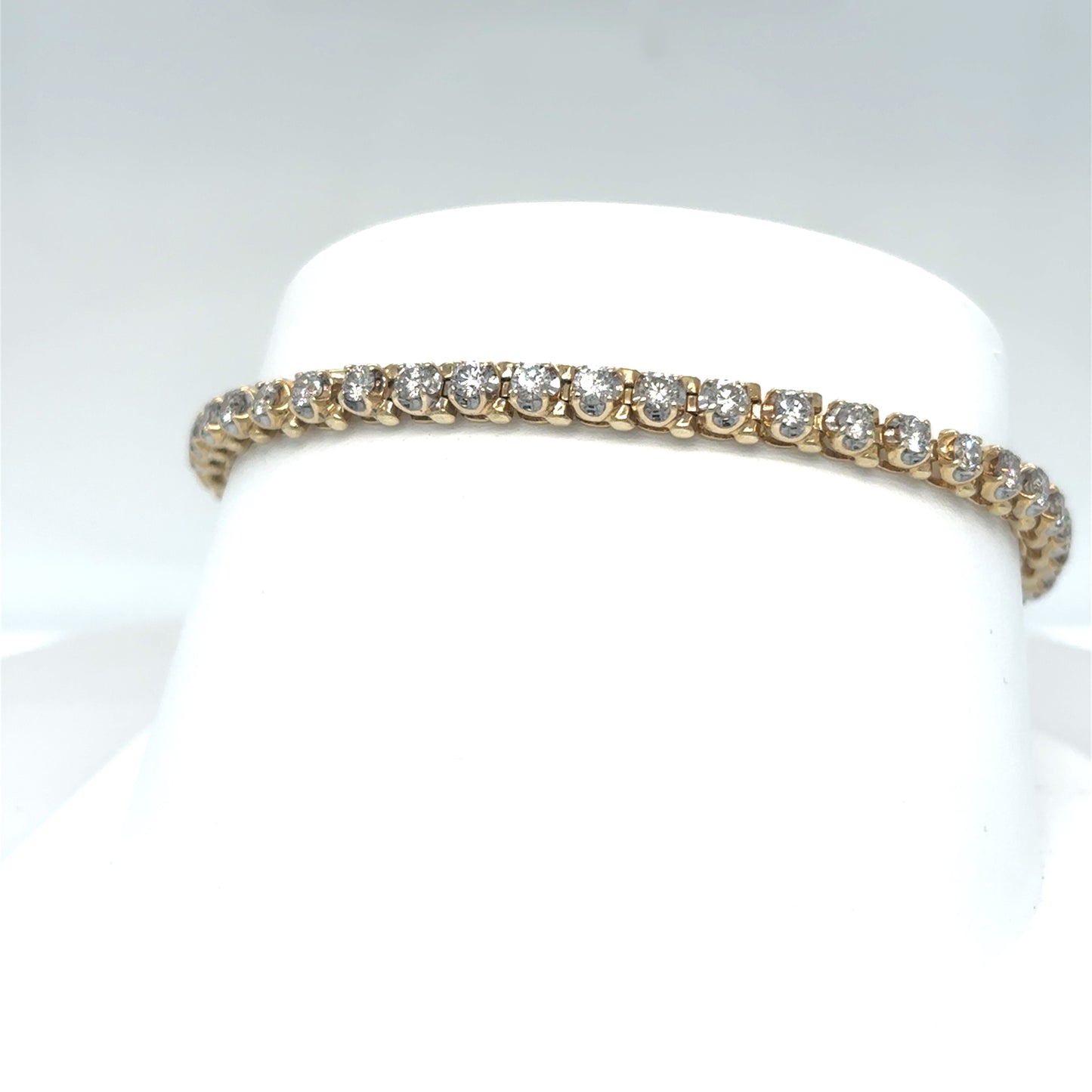 14KY 7" 2.50CTW DIAMOND BRACELET SI/H-I 10.3G