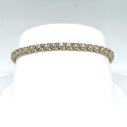 14KY 7" 2.50CTW DIAMOND BRACELET SI/H-I 10.3G
