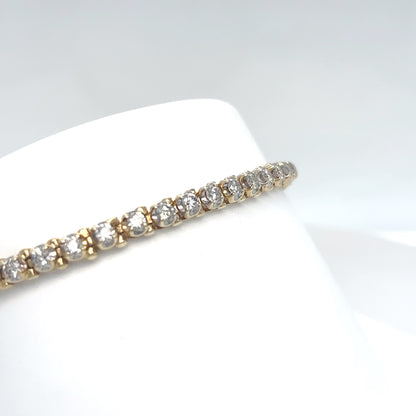 14KY 7" 2.50CTW DIAMOND BRACELET SI/H-I 10.3G