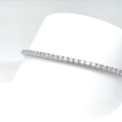 14KW 7.25" 3.07CTW DIAMOND BRACELET SI1/G-H 8.0G
