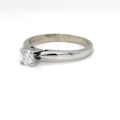 18KW 0.31CT ROUND DIAMOND SOLITAIRE SI1/G 3.2G