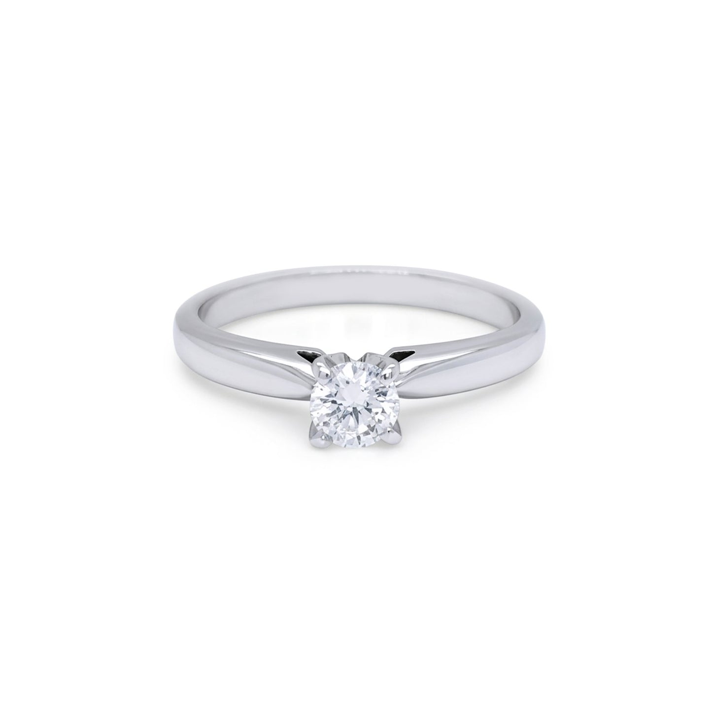 18KW 0.31CT ROUND DIAMOND SOLITAIRE SI1/G 3.2G