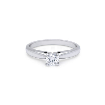 18KW 0.31CT ROUND DIAMOND SOLITAIRE SI1/G 3.2G