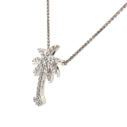 14KW 0.40CTW DIAMOND PALM TREE PENDANT SI1/G-H 2.3G