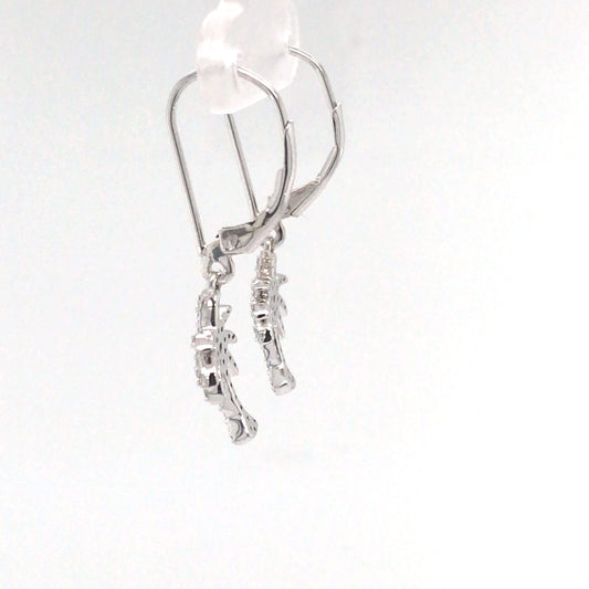 14KW 0.25CTW DIAMOND PALM TREE DANGLE EARRINGS SI1/G-H 2.3G-Fine Jewelry in Bradenton &amp; Lakewood Ranch, Fl. | Michael &amp; Co. Jewelers