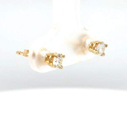 14KY 0.32CTW DIAMOND SOLITAIRE EARRINGS SI1/H-I