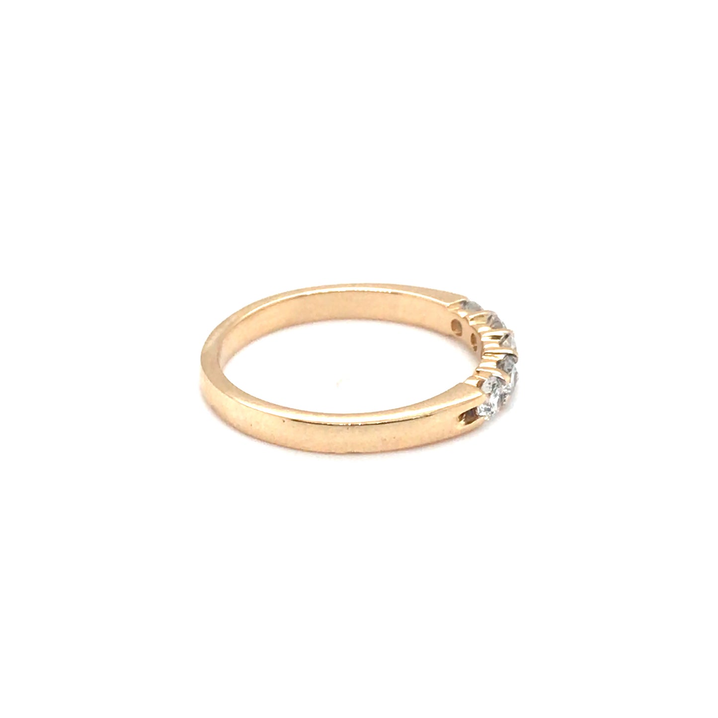 14KY 0.45CTW MATCHING ROUND DIAMOND BAND SI/G-H 2.1G