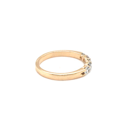 14KY 0.45CTW MATCHING ROUND DIAMOND BAND SI/G-H 2.1G