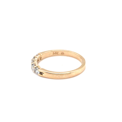 14KY 0.45CTW MATCHING ROUND DIAMOND BAND SI/G-H 2.1G