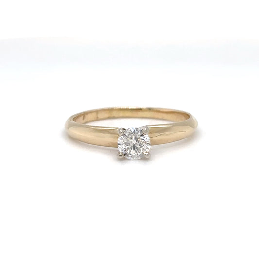 14KY 0.27CT ROUND DIAMOND ENGAGEMENT RING I1/G-H 1.8G-Fine Jewelry in Bradenton &amp; Lakewood Ranch, Fl. | Michael &amp; Co. Jewelers