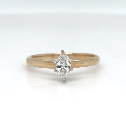 14KY 0.30CT MARQUISE DIAMOND ENGAGEMENT RING SI2/H-I 1.8G-Fine Jewelry in Bradenton &amp; Lakewood Ranch, Fl. | Michael &amp; Co. Jewelers