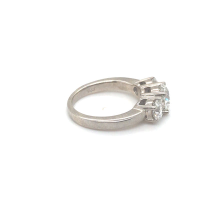 14KW 1.75CTW ROUND THREE DIAMOND RING SI2-I1/H-I 5.5G
