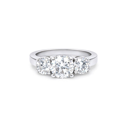 14KW 1.75CTW ROUND THREE DIAMOND RING SI2-I1/H-I 5.5G