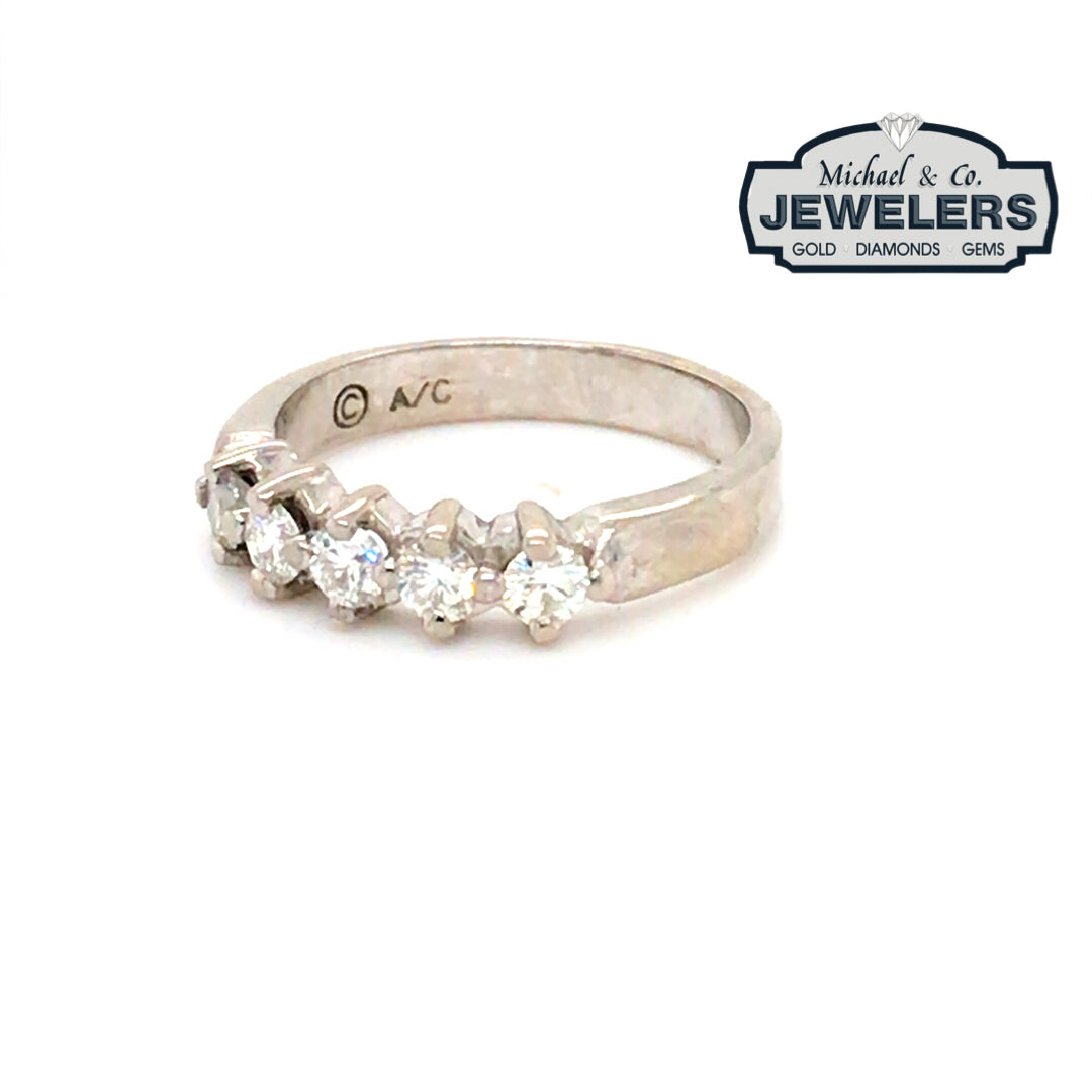 14KW 0.50CTW DIAMOND BAND SI1/G-H 3.5G