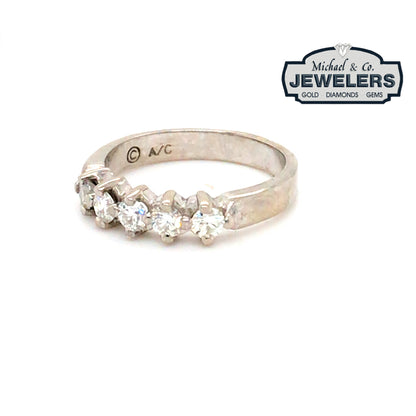 14KW 0.50CTW DIAMOND BAND SI1/G-H 3.5G