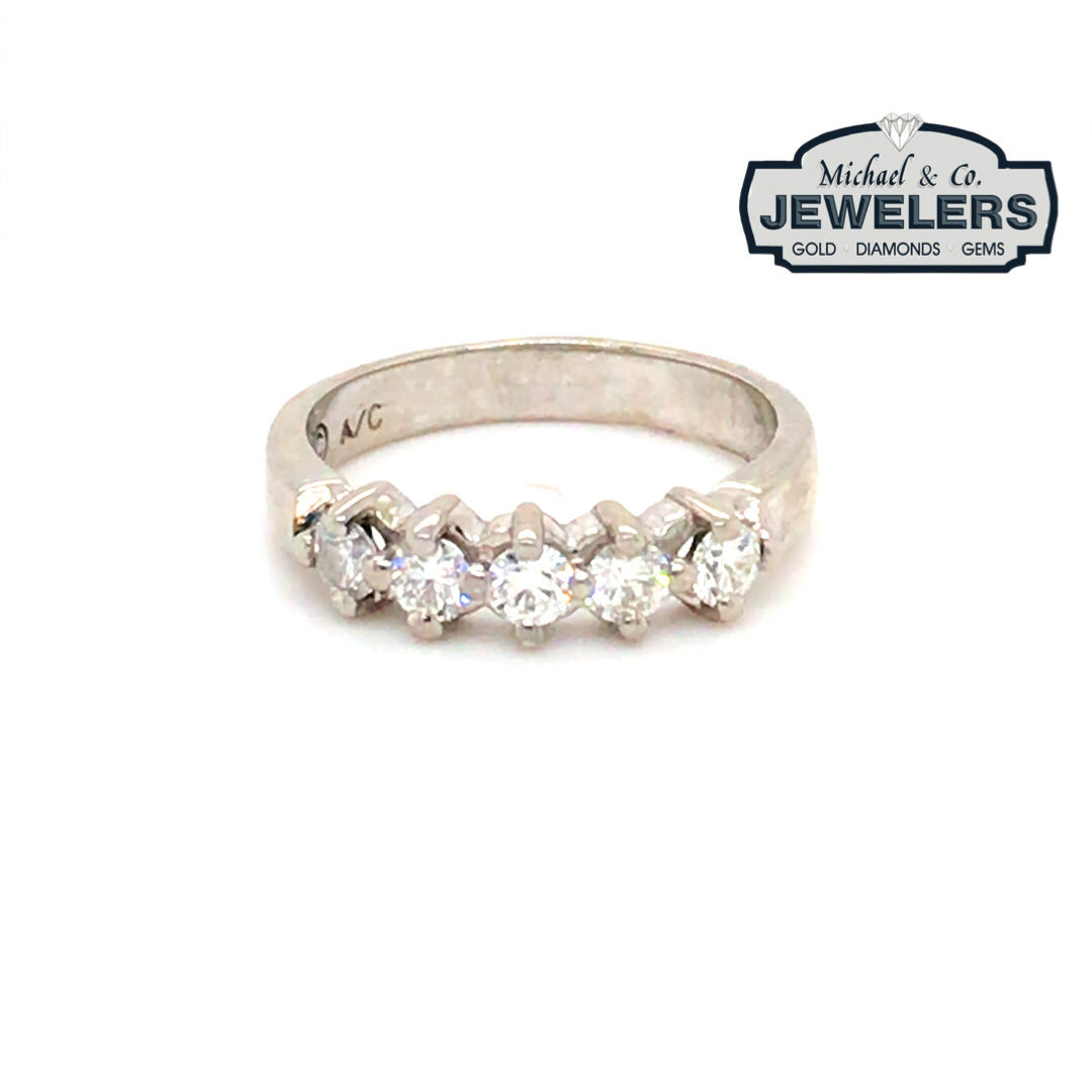 14KW 0.50CTW DIAMOND BAND SI1/G-H 3.5G