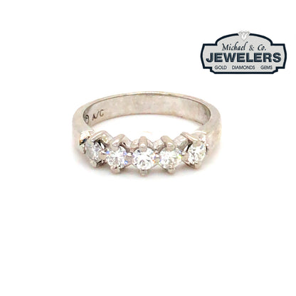 14KW 0.50CTW DIAMOND BAND SI1/G-H 3.5G