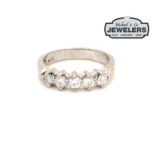 14KW 0.50CTW DIAMOND BAND SI1/G-H 3.5G-Fine Jewelry in Bradenton &amp; Lakewood Ranch, Fl. | Michael &amp; Co. Jewelers