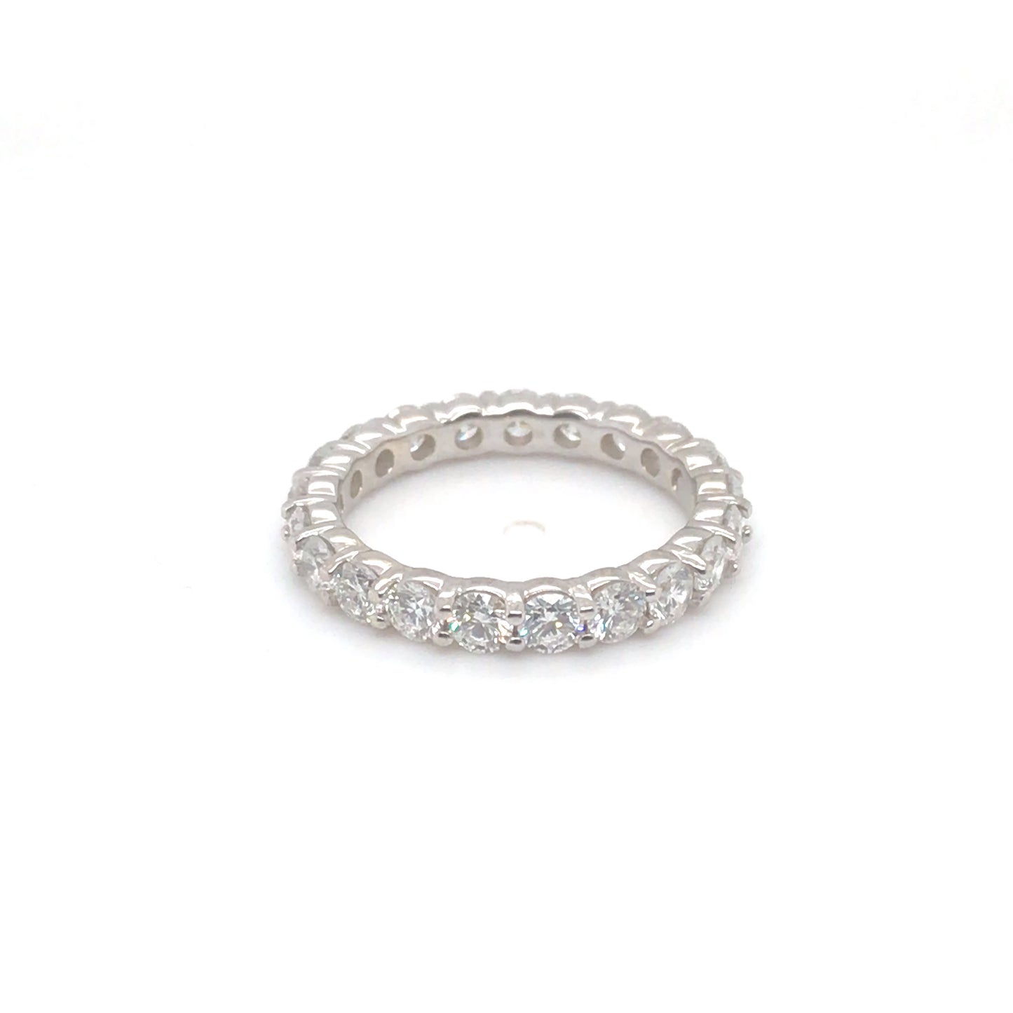 14KW 2.00CTW ROUND DIAMOND ETERNITY RING VS2/F-G 2.8G SZ:6