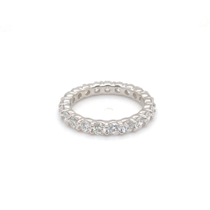 14KW 2.00CTW ROUND DIAMOND ETERNITY RING VS2/F-G 2.8G SZ:6