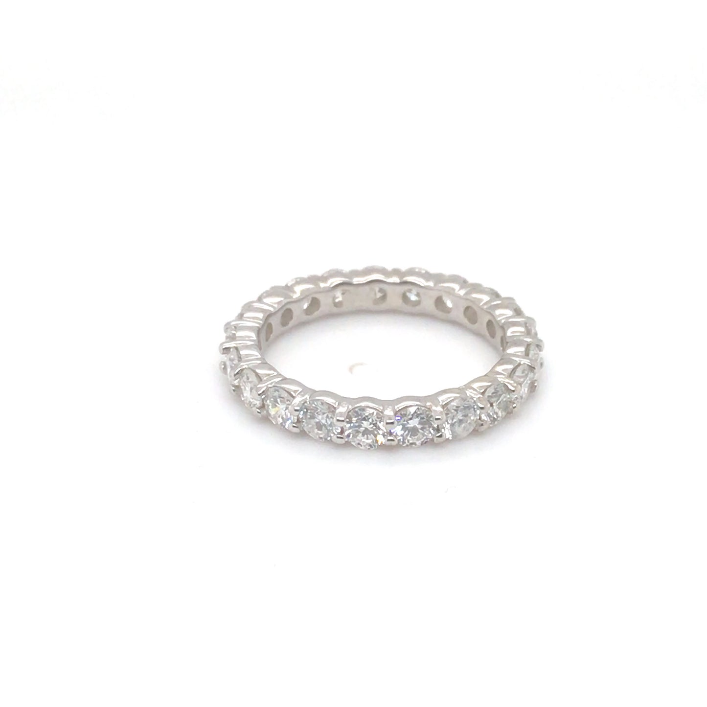 14KW 2.00CTW ROUND DIAMOND ETERNITY RING VS2/F-G 2.8G SZ:6