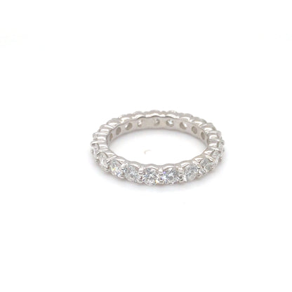 14KW 2.00CTW ROUND DIAMOND ETERNITY RING VS2/F-G 2.8G SZ:6
