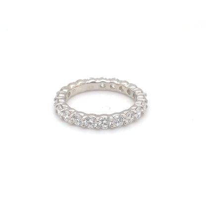 14KW 2.00CTW ROUND DIAMOND ETERNITY RING VS2/F-G 2.8G SZ:6