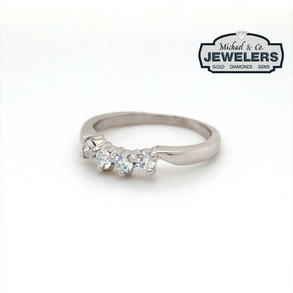 14KW 0.40CTW MATCHING ROUND DIAMOND BAND SI1/E 2.6G