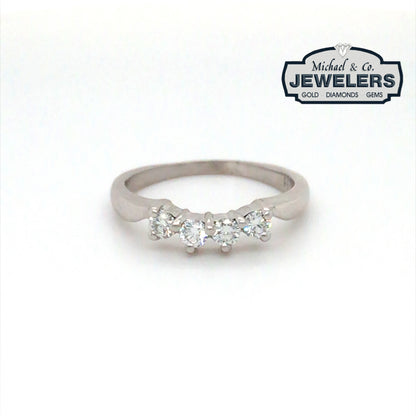 14KW 0.40CTW MATCHING ROUND DIAMOND BAND SI1/E 2.6G